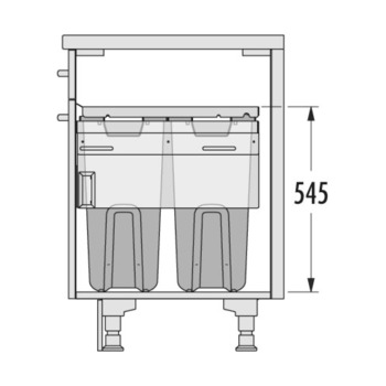 Hailo Laundry-Carrier 450mm 2x33L - view 3