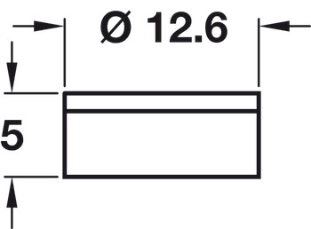 Cover Caps D12.6mm Hinged for Screws Black - view 2
