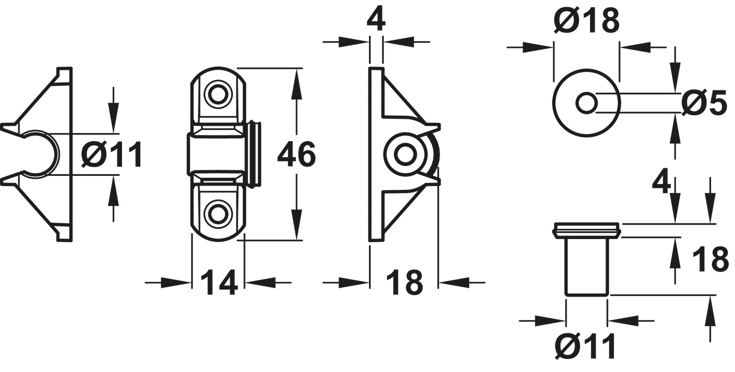 Button-fix Type 2 Comp Set Cmp Push - view 4