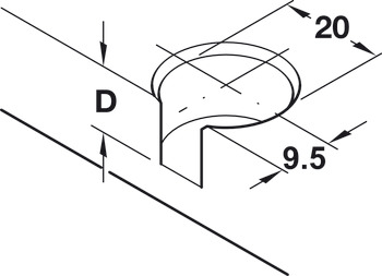 Rafix 20 FF Housing wo Ridge 16mm Plastic Silver - view 2