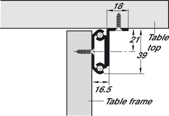 Ext BB Table Run Sgl 60kg 1200mm Steel Glv - view 2
