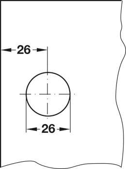 Glass Door Cyl Lever Lock A Diff PNP - view 4