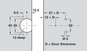 Aximat 300 180D Hinge SP Arm Screw - view 4