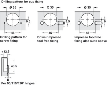 Tiomos 120D Hinge Clk FO DF w SC NP - view 4