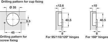 Tiomos 110D Post Hinge Clk SF w SC NP - view 5