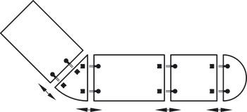 Table Top Connector Modular Zinc D.Grey - view 3