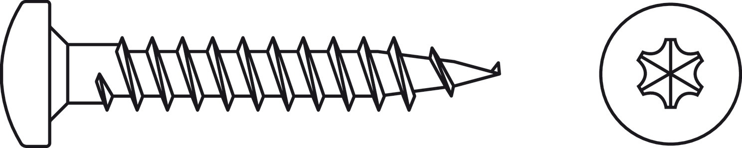 Hospa screw PH.TS gal.4.5x20mm - view 3