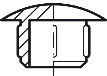 Cover Caps D12mm Blind Phillips Plastic 9010 White - view 5