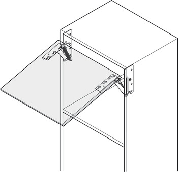 Swing Up Flap 75D Hinges Spr Both 2x180N - view 4