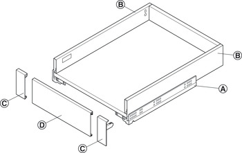 MX Slim A Panel 1100mm 89/128/175mm Wht - view 5