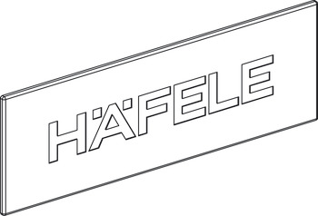 MXS Hafele Logo Cover Cap Plastic Grey 1pc - view 2
