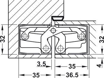 Tectus TE540 3D 180D Hinge MB - view 2