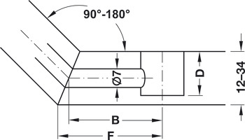 Minifix GV Mitre Joint M6/24mm Steel Galvanised - view 3