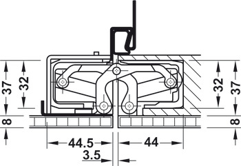 Tectus TE640 3D A8 180D Hinge BM - view 4