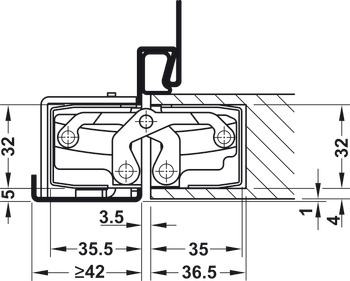Tectus TE640 3D 180D Hinge MB - view 3