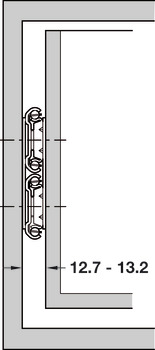 6026 BB Drawer Runner 2-Way Sgl 90kg 400mm Bright Zinc Plated - view 3