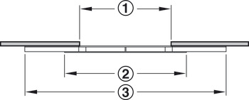 Ext Table Run Dbl 90kg 740mm Steel Glv - view 4