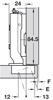 Tiomos 95D Hinge Clk FO+ SF wo SC NP - view 2