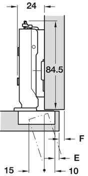 Tiomos 95D Hinge Clk FO SF w SC Night - view 2
