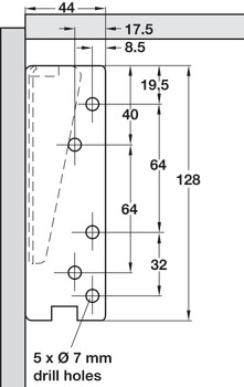 Swing Up Flap 75D Hinges Spr Both 2x180N - view 3