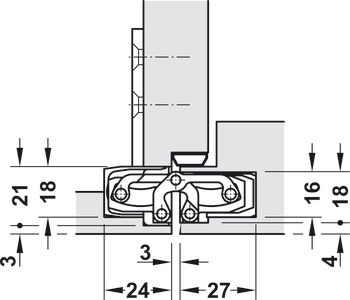 Tectus TE240 3D 180D Hinge SSSE - view 3