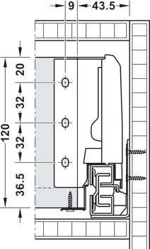 MXS Std Drawer Set Full 35kg 120/270mm Grey - view 4