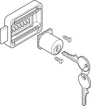 Rim Lock D22mm Adj 15-40mm ZNP BN0101 - view 3