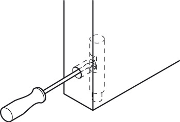 Pivot Hinge wo Stop Plastic Brown - view 4