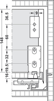 MX Slim A Drawer Sides 13/175/300mm Stone Grey - view 3