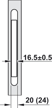 Dialock DT700/710 Mortice DL In Stainless Steel Polished Brass - view 2