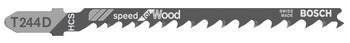 Bosch Jigsaw Blades T244D HCS x5 000.00.880