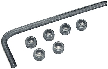 6x Grub Screws + Allen Key Steel