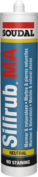 Soudal Silirub MA Mbl/Stn Slnt 300ml Wht 003.50.019