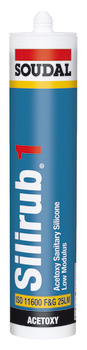 Soudal Silirub 1 Uni Silicone 300ml Clr