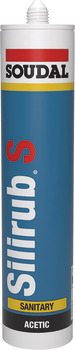 Soudal Silirub S Silcone 300ml Wht 003.50.590