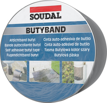 Soudal Butyband Tape 10m Lead 75mm 003.50.750