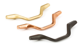 Osaka Pull Handle Zinc Alloy Graphite 96mm Fixing Centres - view 3