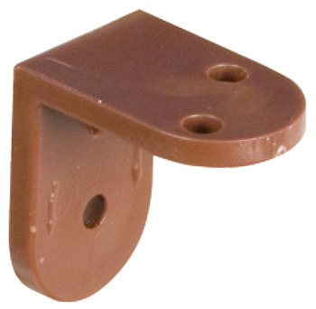Angled Bracket 25x24x16mm Plastic Brown
