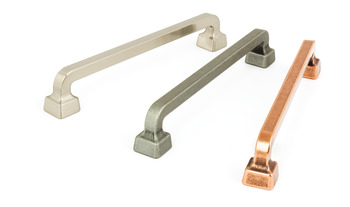 Brera D Pull Handle Zinc Alloy Antique Copper 160mm Fixing Centres - view 2