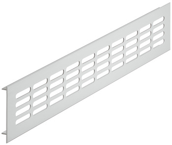 Ventilation Grille Rectangle 130x1000mm Aluminium M.Silver Fire Rated
