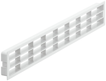 Ventilation Grille Rectangle 400x72mm Plastic White 571.78.702