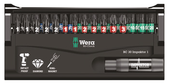 Wera Bit-Check Impaktor BitBox+29bits 006.40.414