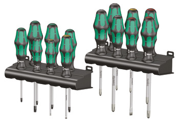 Wera Kraftform BP 300 ScrDrvr+Rk Set 14 006.40.443