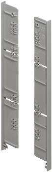 NPS Int Drawer Front Cover Cap 186mm Silver
