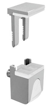 Kubic Gls Shelf Support 4-8mm w Rubber