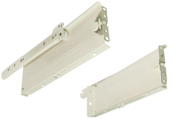 Metal Drawer Sides 150/350mm Steel CrWht