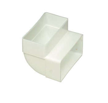 Manrose 110x54mm 90D Vrt Conn PVC Grey