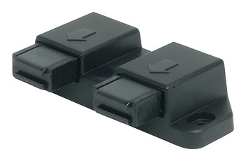 Magnetic Pressure Catch 1.8kg Sgl Plastic Black - view 2
