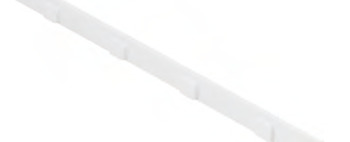 Banio Storage System Add Fixing Rail Plastic Wht