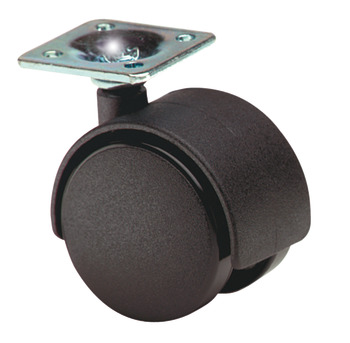 D50mm Twin Castor Swivel without Brake Plastic 38